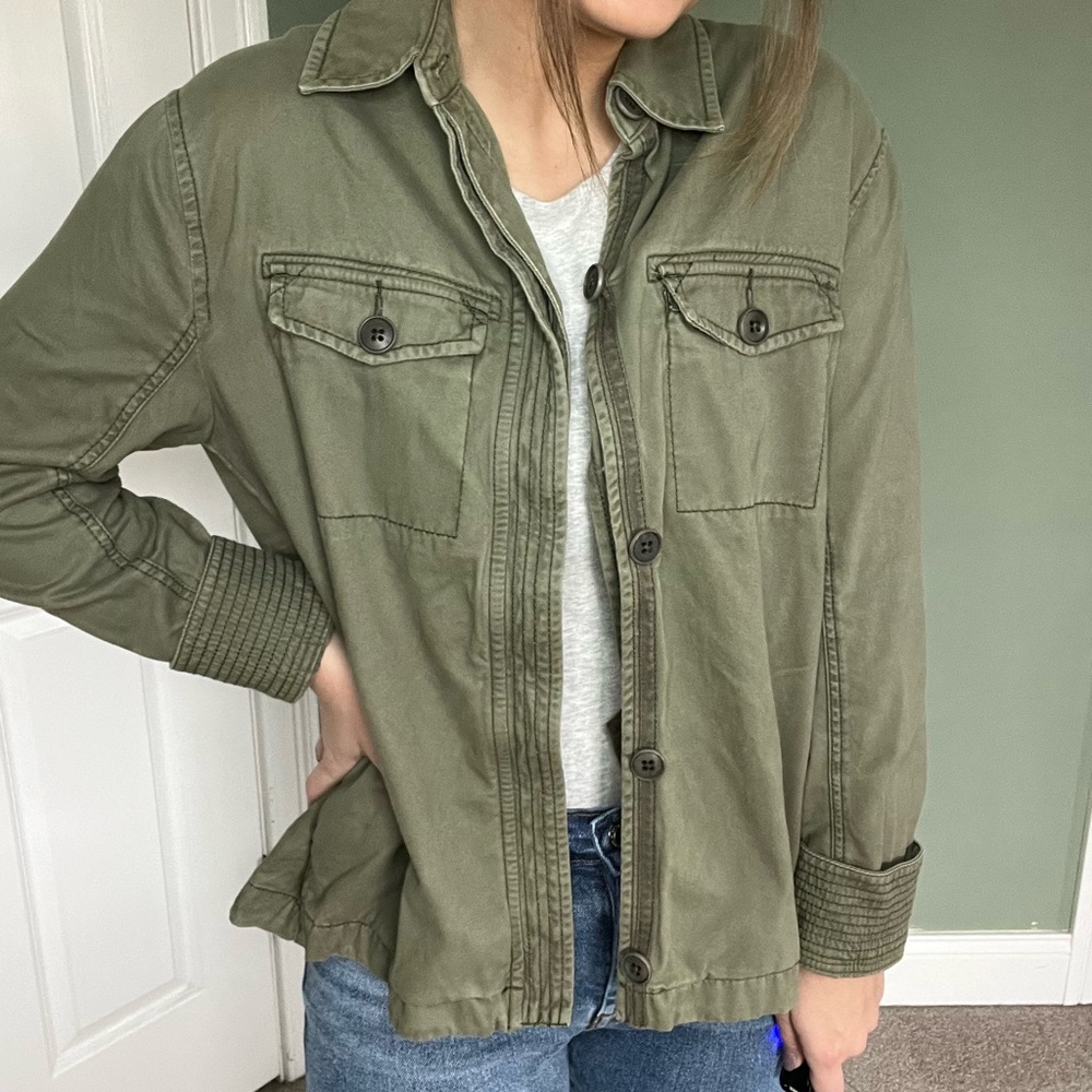 Abercrombie and Fitch green jacket size small